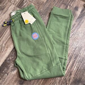 Mini Boden Kids green Joggers with Drawstring 9Y NWT
